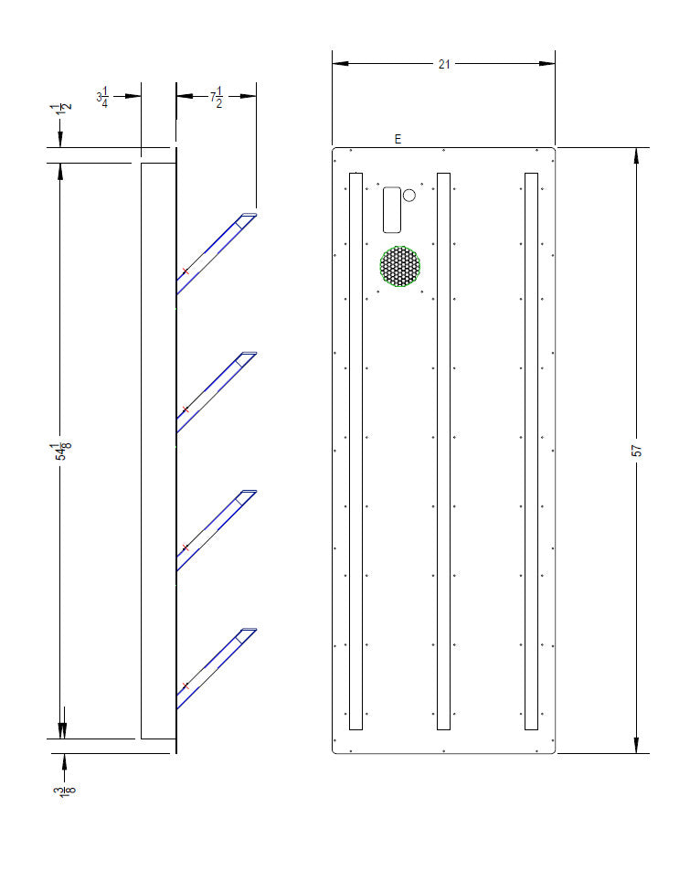 6 Pair In-The-Wall Boot Dryer