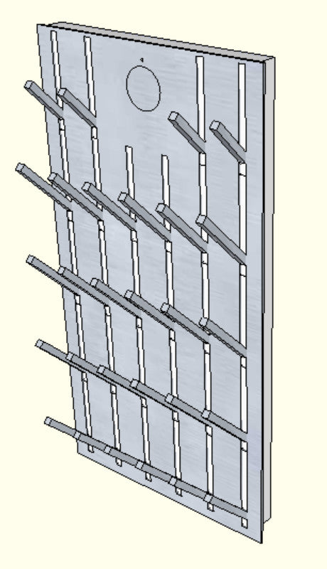 A diagram of a boot and glove dryer in  3 D rendering.